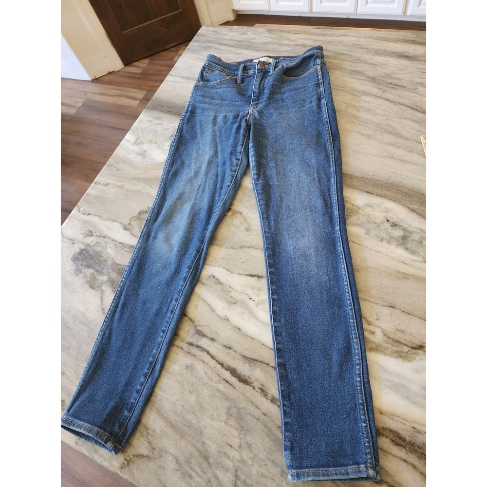 Madewell 10" High-Rise Skinny Jeans Womens 27 Medium Wash Blue Stretch Denim